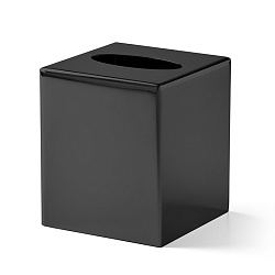 3SC Metal Tonda Контейнер для бумажных салфеток, 12х12хh14 см, настольный,цвет: черный матовый2200