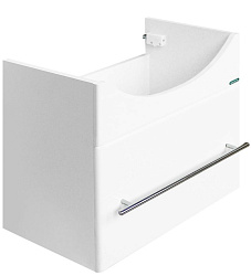 ЛИДЕР Тумба подвесная 51 см, белая (подходит умывальник мебельный Реал 56)