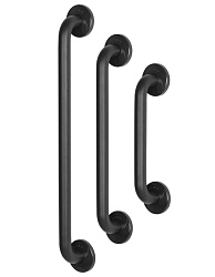 Mediclinics BR2300B Прямой поручень для инвалидов 390 мм (черный матовый)