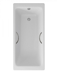 Чугунная ванна с ручками Delice Parallel  170х80 см