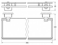 Полка FBS Esperado ESP 013 30 см