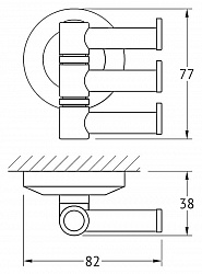 Крючок FBS Standard STA 047 поворотный