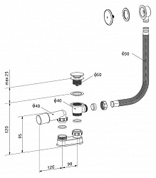 Слив-перелив Radaway R135