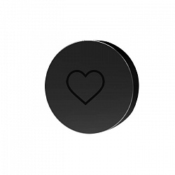 Carlo Frattini Switch Кнопка "сердце", цвет: черный матовый