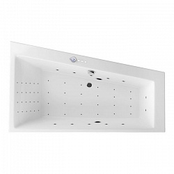 Акриловая ванна EXCELLENT Sfera Slim 170x100 см правая «NANO», хром