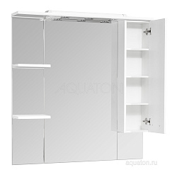 Зеркальный шкаф Aquaton Эмили 105 правый белый 1A008602EM01R