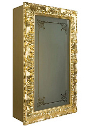 BELLA Витрина подвесная, стекл.дверь DX L58,5xh99xP25 cm, стекло матвое с декором, золото