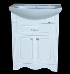 Кантри-65 тумба с 1 ящ. белая (Элеганс)