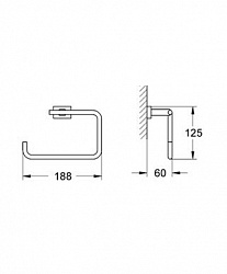 Полотенцедержатель Grohe Essentials Cube 40510000