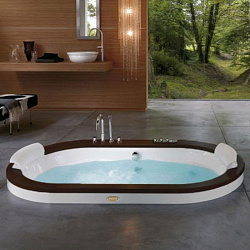 Jacuzzi Opalia Wood Ванна 190x100x63 см. , встраиваемая, гидромассажная, Топ - Венге