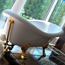 Акриловая ванна Gruppo Treesse Epoca 170х80 см, V5071 oro