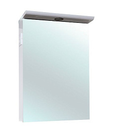 Анкона-55 зеркало-шкаф белый лев./прав. (свет.)