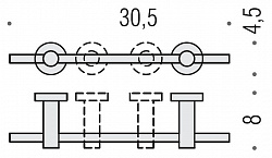 Полотенцедержатель Colombo Design Plus W4909R