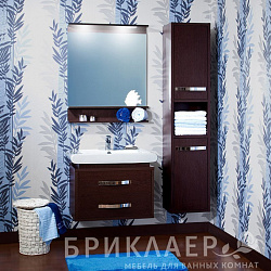Мебель для ванной Бриклаер Куба 75 венге