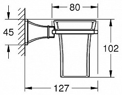 Стакан Grohe Grandera 40626IG0