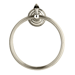 Devon Black Diamond Полотенцедержатель - кольцо, декоративные элементы черного цвета ,цвет  никель блестящий2061