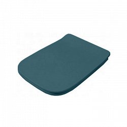 Artceram A16 Крышка с сиденьем Slim для унитаза, механизм soft-close, цвет: petrolio/хром