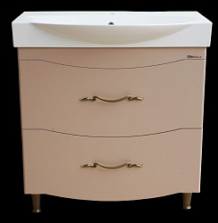 Сесилия-85 тумба с 2 ящ. капучино (пленка ПВХ)