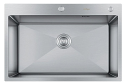 Мойка для кухни Hoffger 7550 Satin (Сталь сатин)