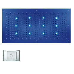 BOSSINI DREAM-XL RECTANGULAR Верхний душ 1000 x 500 mm, с 12 LED RGB, блок питания/управления, Cromoterapia, цвет: хром2248