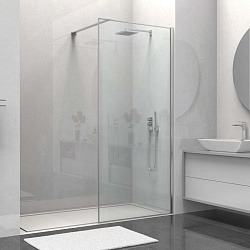 Душевая перегородка Волк-Ин (Walk-In) VSW-1HS800CL, 800*2000, хром, стекло прозрачное