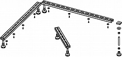 Ножки для душевого поддона Riho Basel 451 (R55) - 6 опор POOTSET69