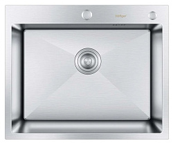 Мойка для кухни Hoffger 6050 Satin (Сталь сатин) ECO