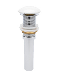 AQM7002-0W Донный клапан без перелива, керамическая накладка, цвет белый