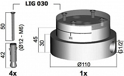 База для установки напольного смесителя Paffoni Light LIG030