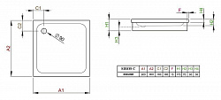 Поддон для душа Radaway Siros C900