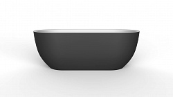 Акриловая ванна BelBagno BB70-1500-800-W/NM белый глянец внутри, черный матовый снаружи