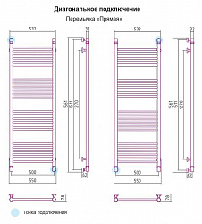 Полотенцесушитель водяной Сунержа Богема 00-0102-1550 150x50