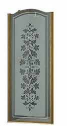 Душевая дверь в нишу Sturm Schick 80 см decor bronze (L)