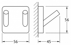 Крючок Ellux Avantgarde AVA 001