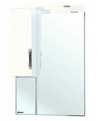 Лагуна-65 зеркало-шкаф белое лев. (свет.)