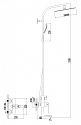 Душевая стойка Lemark Melange LM4962CW