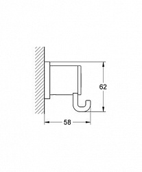 Крючок Grohe Allure 40284000