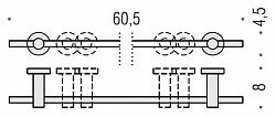 Полотенцедержатель Colombo Design Plus W4911R