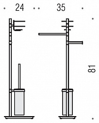 Стойка Colombo Design Square B9913