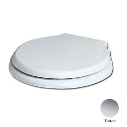AZZURRA Giunone-Jubilaeum сиденье для унитаза белое, шарниры хром (микролифт)2025