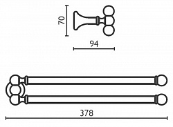 Полотенцедержатель Bagno & Associati Folie FS21451 CR