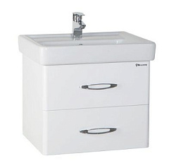 Джела-60 тумба подвесная с 2 ящ. белая (ТИГОДА)