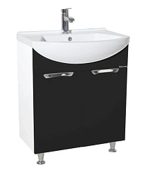 Альфа-55 тумба прямая черная