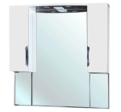 Лагуна-105 зеркало-шкаф белое (свет.)