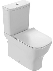 STRUKTURA Чаша напольного унитаза закрытая без обода ,64*34 см, белый UJI102-00