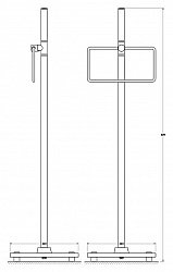 Полотенцедержатель FBS Universal UNI 307