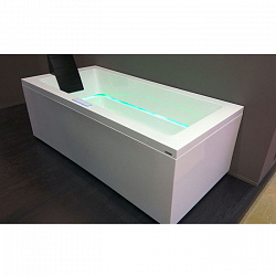 Гидромассажная акриловая ванна Gruppo Treesse Dream 180x80x67 см, с цифровой системой и дезинфекцией, установка 2 DX , цвет: белый/хром