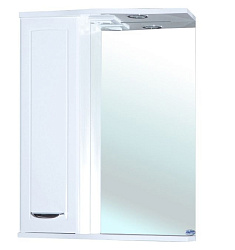 Классик-60 зеркало-шкаф белое лев. (свет.)