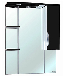 Лагуна-85 зеркало-шкаф черное прав. (свет.)