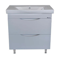 Санриса-80 тумба с 2 ящ. белая (СТРИМ)